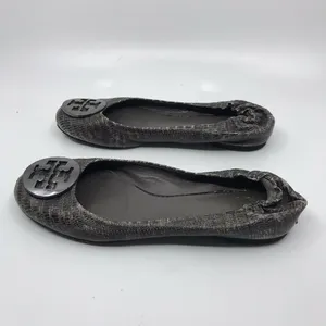 TORY BURCH Pewter Ballerina Flats size 6 thumbnail 4