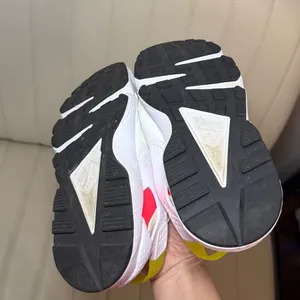 Nike Air Huarache Sneakers Size 8 White Neon Pink Volt Retro Running Shoes thumbnail 6