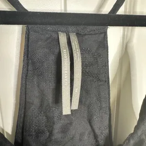 Anthropologie black linen maxi dress size XS ruffle oversize vacation minimalist thumbnail 7