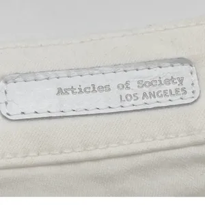 Articles of Society Skinny Jeans Womens 27 White Stretch Minimalist Karen Crop‎ thumbnail 8