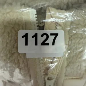 L.L. Bean Large Sherpa Fleece Vest Mountain Classic Beige Cream Full Zip 519066 thumbnail 14