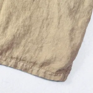 Hot Cotton Marc Ware‎ Linen Top Sleeveless Womens XL Relaxed Lagenlook Tan Beige thumbnail 5