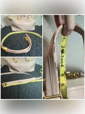 Fendi Chameleon Large Tote Bag 8BL114 Pink Leather Beige Canvas 2-Way Satchel thumbnail 12