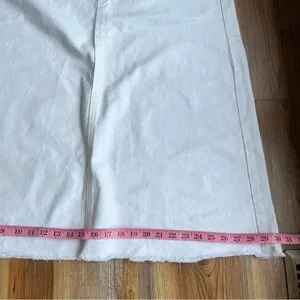 We The Free NEW Women’s Come As You Are White Denim Maxi Skirt Size 0 #C24118 thumbnail 3