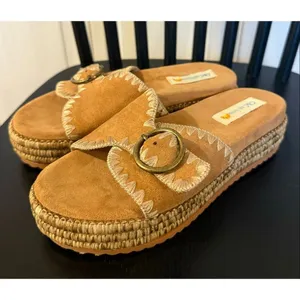C&C California Barista platform stitched sandal size 6 thumbnail 3