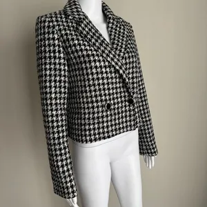 Anthropologie Maison D’ Amelie Made In Paris Houndstooth Twee Jacket thumbnail 3