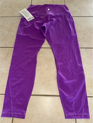 Lululemon Align With Pockets High Rise 25” Moonlit Magenta Size 10 NWT thumbnail 2
