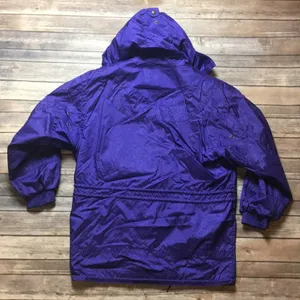 Vintage Purple Pullover Apres Ski Snow Winter Windbreaker Jacket thumbnail 5