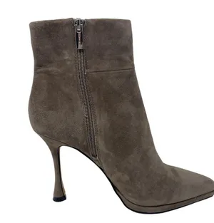 Vince Camuto Pitonnda Dress Boots 7.5 Womens Leather Suede Pointed Toe Sable Chi thumbnail 4