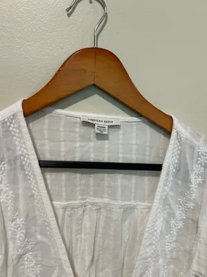 American Eagle Cottage core prairie crop top thumbnail 2