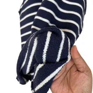 Aerie Womens Halter Neck French Terry Tank Top XS Blue/White Stripe Pullover thumbnail 10