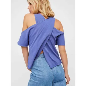 NWT Free People Taurus Cold Shoulder Tee Top thumbnail 3
