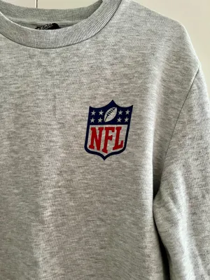 asos nfl grey crewneck sweatshirt size medium thumbnail 2