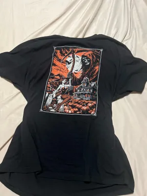 Halloween graphic tee Black Size XL thumbnail 2
