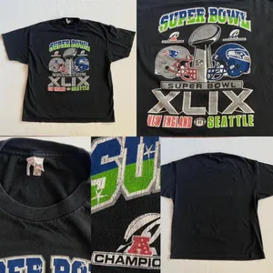 NFL Super Bowl Patriots vs. Seahawks Football Tee Size XXL thumbnail 4