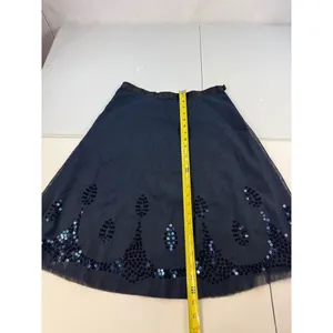 Old Navy Blue Sequin Mesh Skirt Size 1 Low Waist Party Dance‎ Special Occasion thumbnail 4
