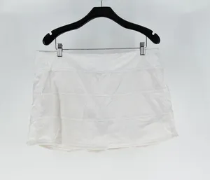 Lululemon Women's Pace Rival Mini Skirt 4-way Stretch 15" White 14 thumbnail 1