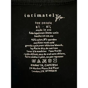 Free People Intimately Camisole Tank Top Womens M/L Black Stretch Scoop Neck thumbnail 6
