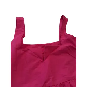 Anthropologie Daily Practice Notch Neck Mini Dress Fuchsia Pink Womens Large thumbnail 12
