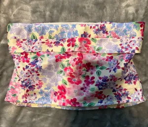 Beginning Boutique Floral crop top thumbnail 3