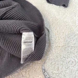 Edikted Women's Wynter Oversized Ribbed Hoodie Gray Sz M College Casual Preppy thumbnail 5