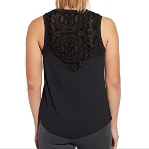 CALIA by Carrie Underwood Black Lace Workout Top thumbnail 2