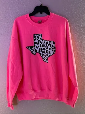 Pink Texas Crewneck Sweater thumbnail 4