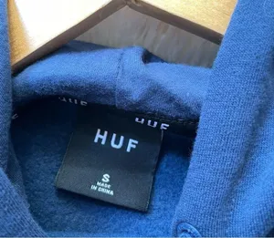 HUF See You in Hell cropped navy sweatshirt thumbnail 3
