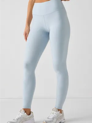 #67 Fabletics Light Blue Heather Flex High-Waisted Leggings Size XL thumbnail 2