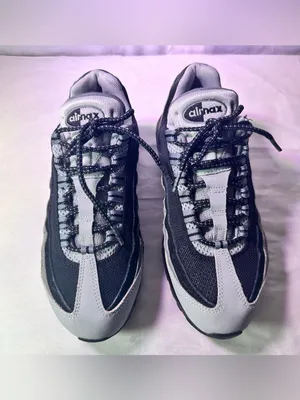 Nike womes 's Black & Gray Mesh Air Max 95 Sneakers thumbnail 6