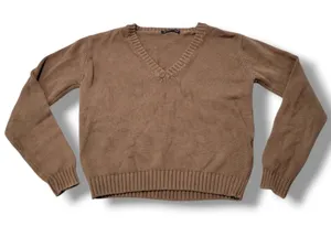 Brandy Melville Sweater One Size / Fits S/M Women's Knit Sweater V-Neck Sweater thumbnail 1