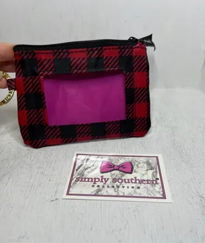 NWT Simply Southern Key ID Pouch - Tartan Buffalo Plaid thumbnail 5