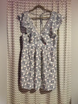 Anthropologie | V-Neck Plunge Tunic Mini Dress, Medium thumbnail 4