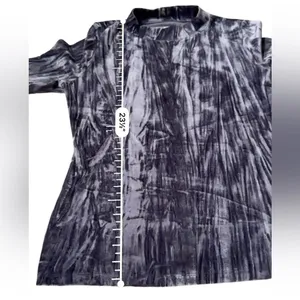 Anthropologie Pilcro Velveteen Mock‎ Neck Short Sleeve Top in Slate Sz S thumbnail 8