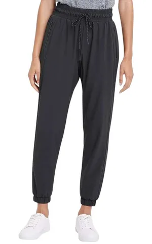 All in Motion Women Black Lined Woven Joggers Pants Size M UPF 50+ Stretch thumbnail 1
