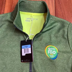 NWT Nike Rio Golf 2016 Olympic Thermr-fit Fleece Lined‎ Half Zip Pullove size M thumbnail 3