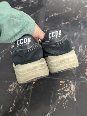 Golden Goose Deluxe Brand Running Sole In Black Nappa And Suede Sneakers thumbnail 3