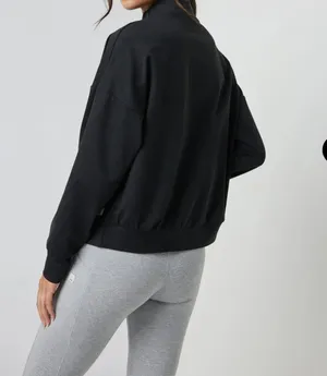 Vuori Granite Funnel Neck Pullover Sweater Sweatshirt Heather Black Soldout S thumbnail 2