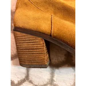 Sam Edelman Suede Ankle Boots in Chestnut thumbnail 3