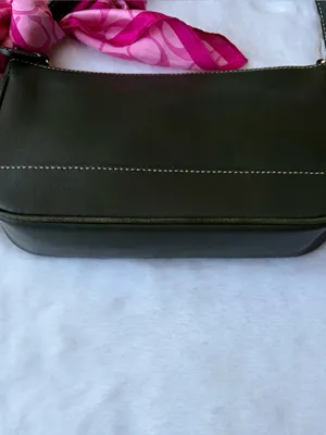 COACH 7785 Hamptons Demi Green Leather Shoulder Bag Y2K Rare Accessory Pouch thumbnail 2