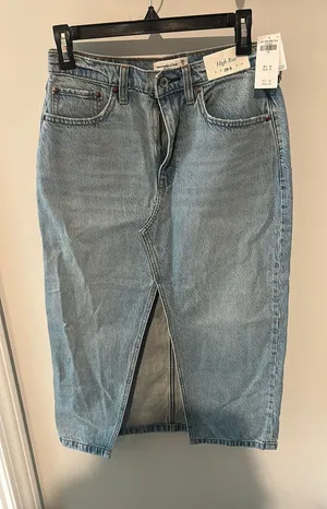 Abercrombie Jean High-Rise Skirt thumbnail 1