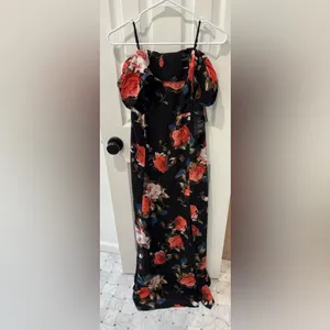 Lulu's Off the Shoulder Floral Maxi Dress thumbnail 5