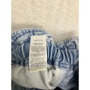 PacSun Womens Mom Jeans Light Wash High‎ Rise Elastic Waist Denim Size L thumbnail 5