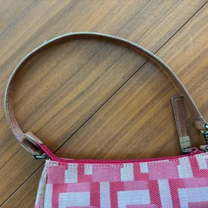 Vintage Nine West Red Shoulder Bag Y2K 2000s Boho Revival 70s Retro thumbnail 9