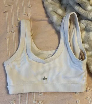 Alo white bra thumbnail 1