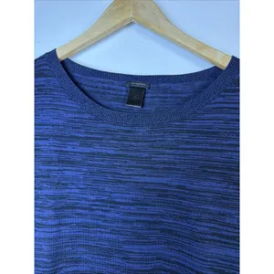 Ann Taylor LOFT Knit sweater Top Women's Medium Crew Neck Blue casual thumbnail 3