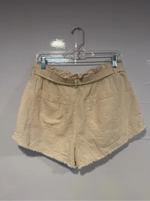 Cream Drawstring Diamond pattern American‎ Eagle Shorts thumbnail 4