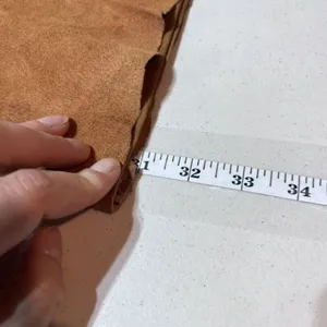 Vintage Express World Brand Women's Genuine Leather Suede Pants Brown‎ Size 7/8 thumbnail 13