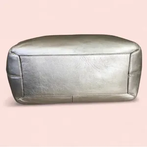 Coach Handbag Purse No# H0982-F14384 Silver metallic Bright colored inside thumbnail 7