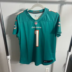 Women’s Miami Dolphins Tua Tagovailoa Nike Aqua Game Jersey thumbnail 2